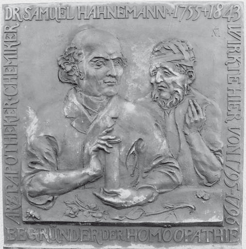 Braunschweiger Relief mit Samuel Hahnemann 