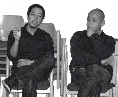Renato Vazquez und Takashi Kunimoto beantworten fragen nach der Filmvorführung
